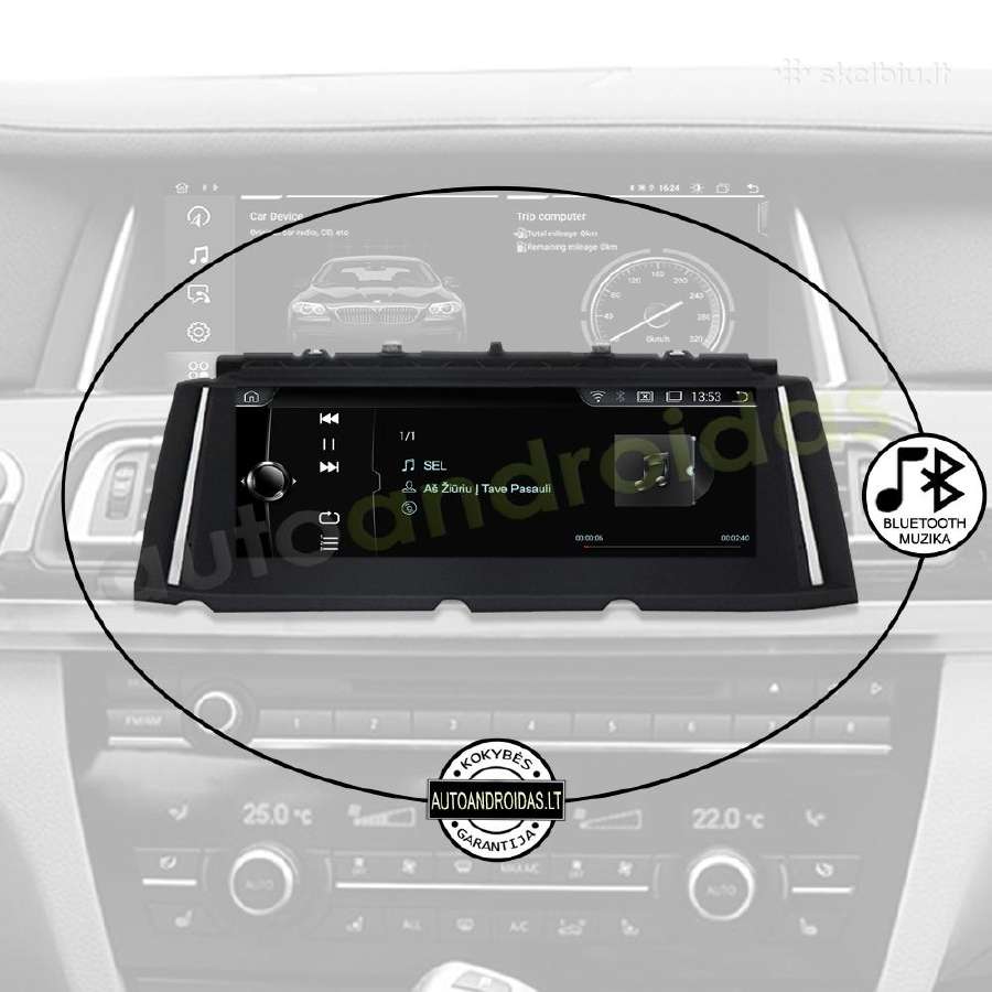 Bmw 7 F01 F02 2009-15 Android multimedia WiFi/GPS - nuotraukos Nr. 5