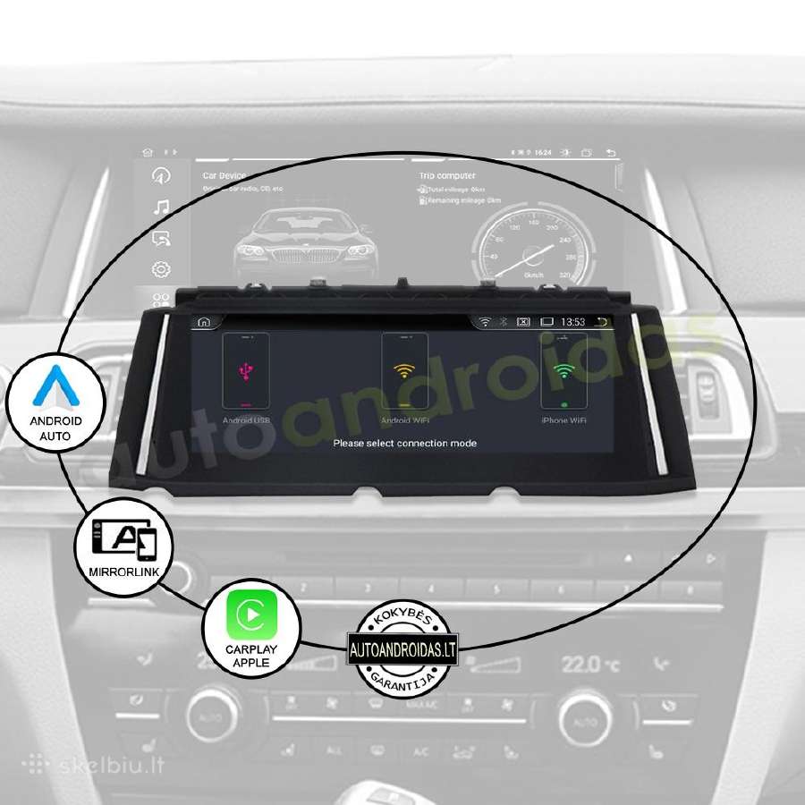 Bmw 7 F01 F02 2009-15 Android multimedia WiFi/GPS - nuotraukos Nr. 9