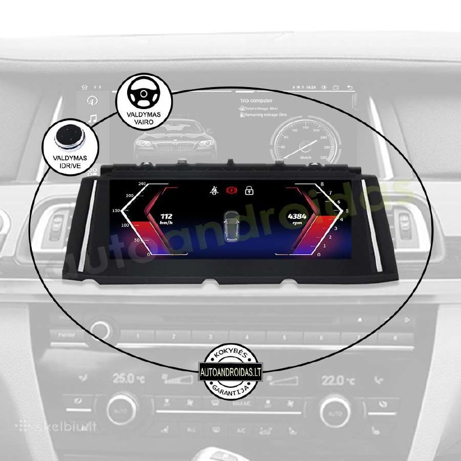 Bmw 7 F01 F02 2009-15 Android multimedia WiFi/GPS - nuotraukos Nr. 11