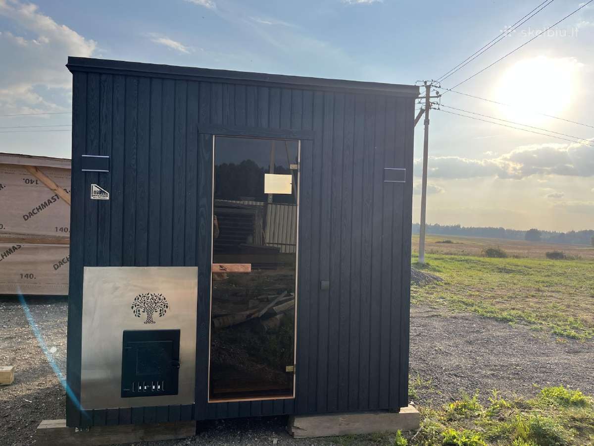 Pirtis sauna 2,5x2,10 su malkine krosnele - nuotraukos Nr. 2