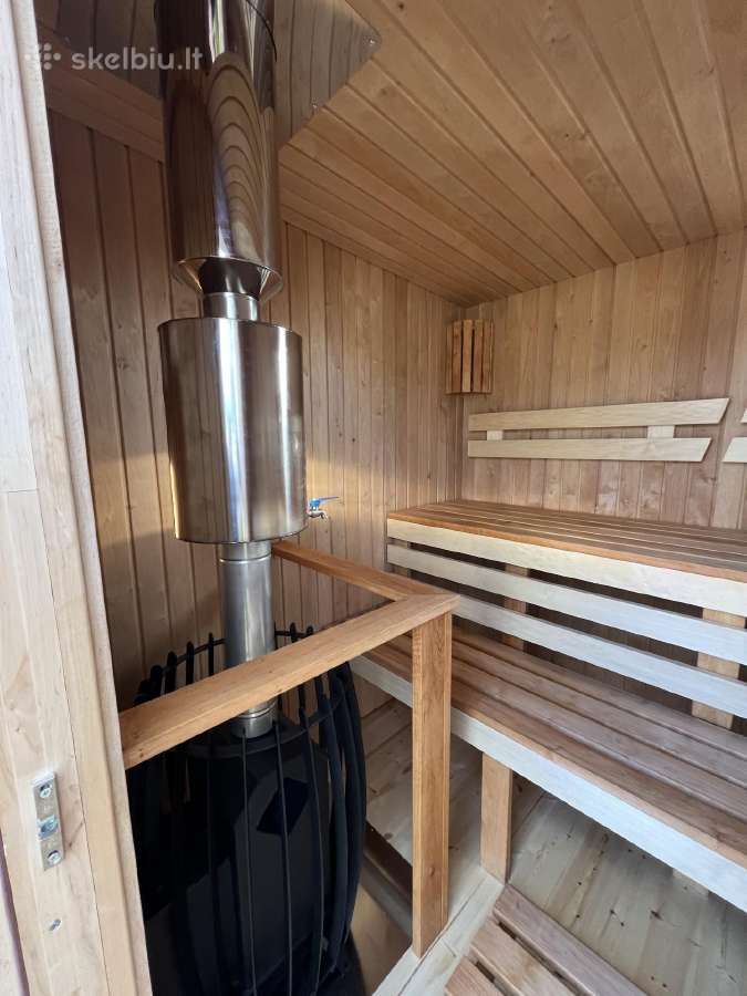 Pirtis sauna 2,5x2,10 su malkine krosnele - nuotraukos Nr. 10