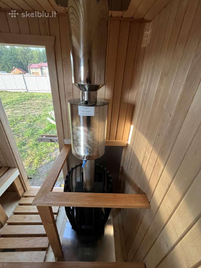 Pirtis sauna 2,5x2,10 su malkine krosnele - nuotraukos Nr. 12