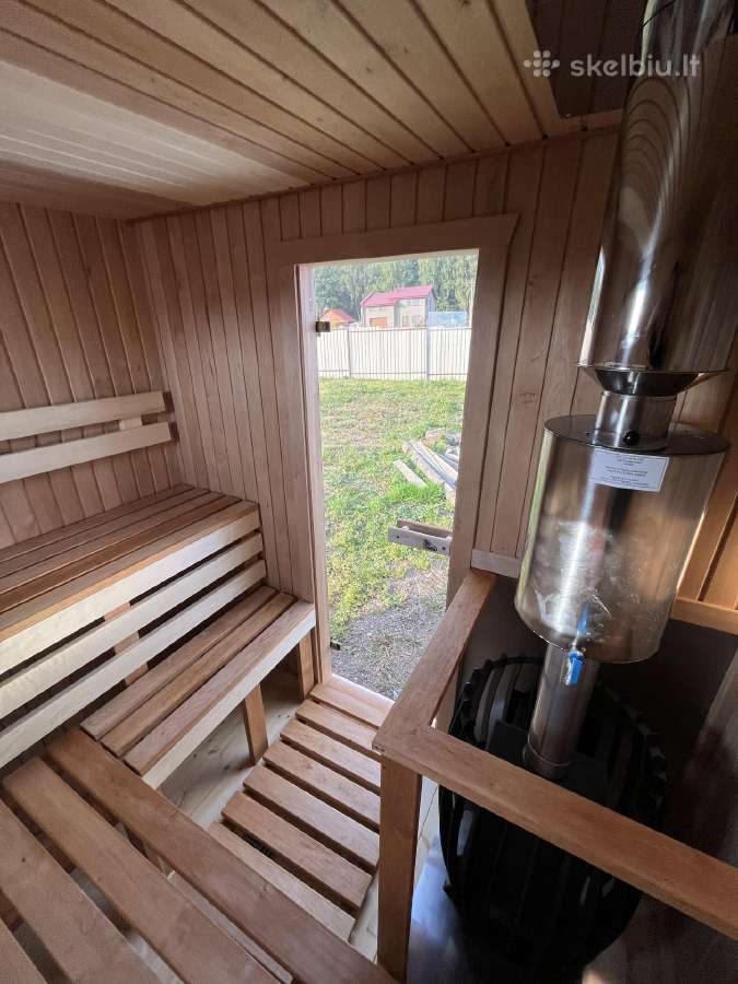 Pirtis sauna 2,5x2,10 su malkine krosnele - nuotraukos Nr. 13