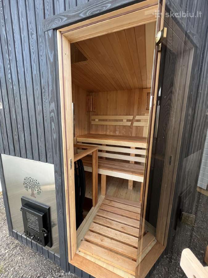 Pirtis sauna 2,5x2,10 su malkine krosnele - nuotraukos Nr. 14
