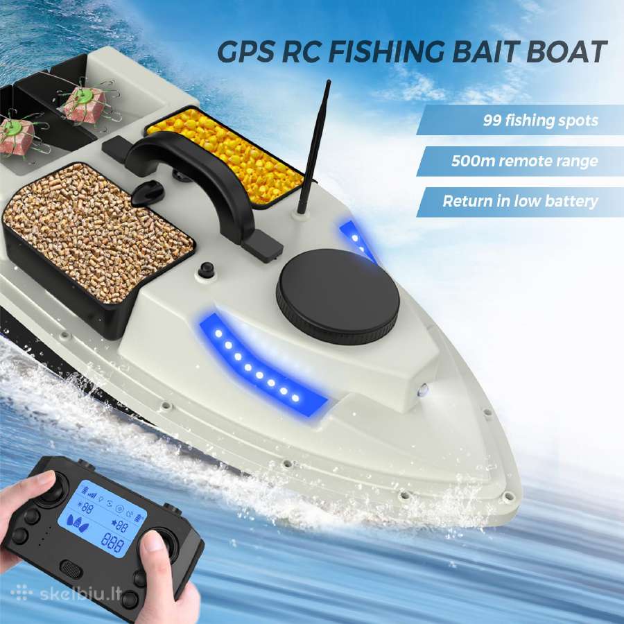 Flytec V019 pašarų laivelis su GPS navigacija - nuotraukos Nr. 3