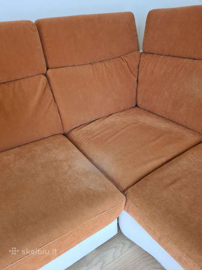 Kampinė sofa su miegama dalimi ir patalynės dėže - nuotraukos Nr. 13