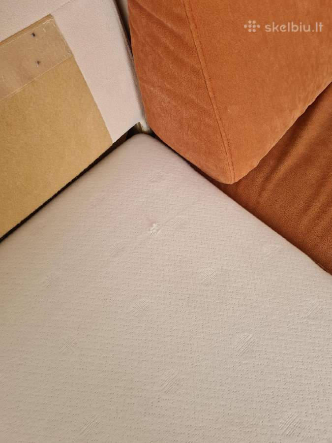 Kampinė sofa su miegama dalimi ir patalynės dėže - nuotraukos Nr. 14