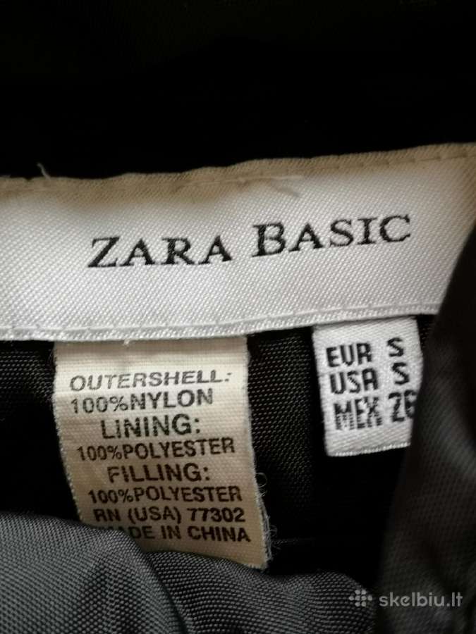 Zara basic juoda striukė su dirželiu - nuotraukos Nr. 8