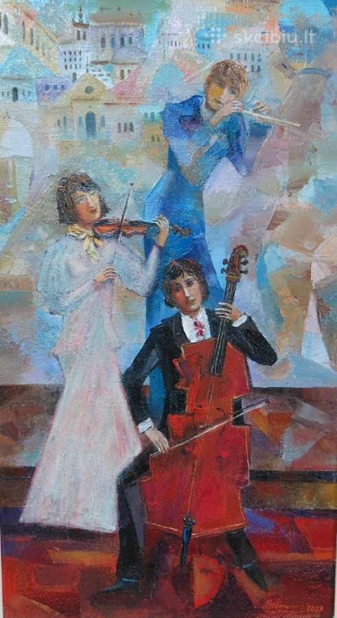 Paveikslas "Nuotaikinga miesto muzika"