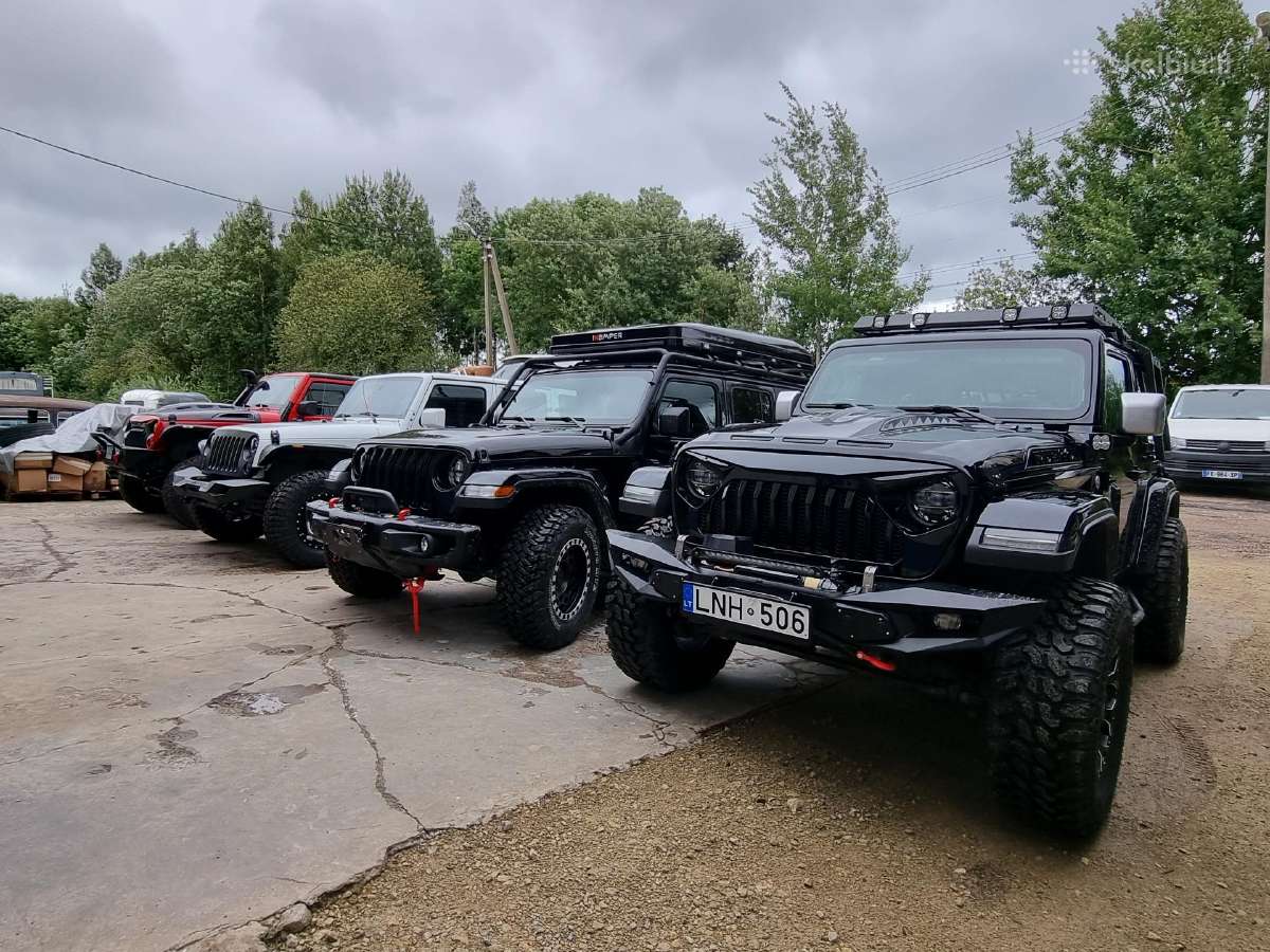 Jeep Wrangler dalys, orginalios ir tiuning