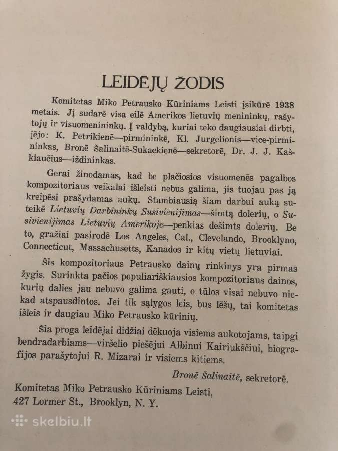 Miko Petrausko dainos 1940 m - nuotraukos Nr. 8
