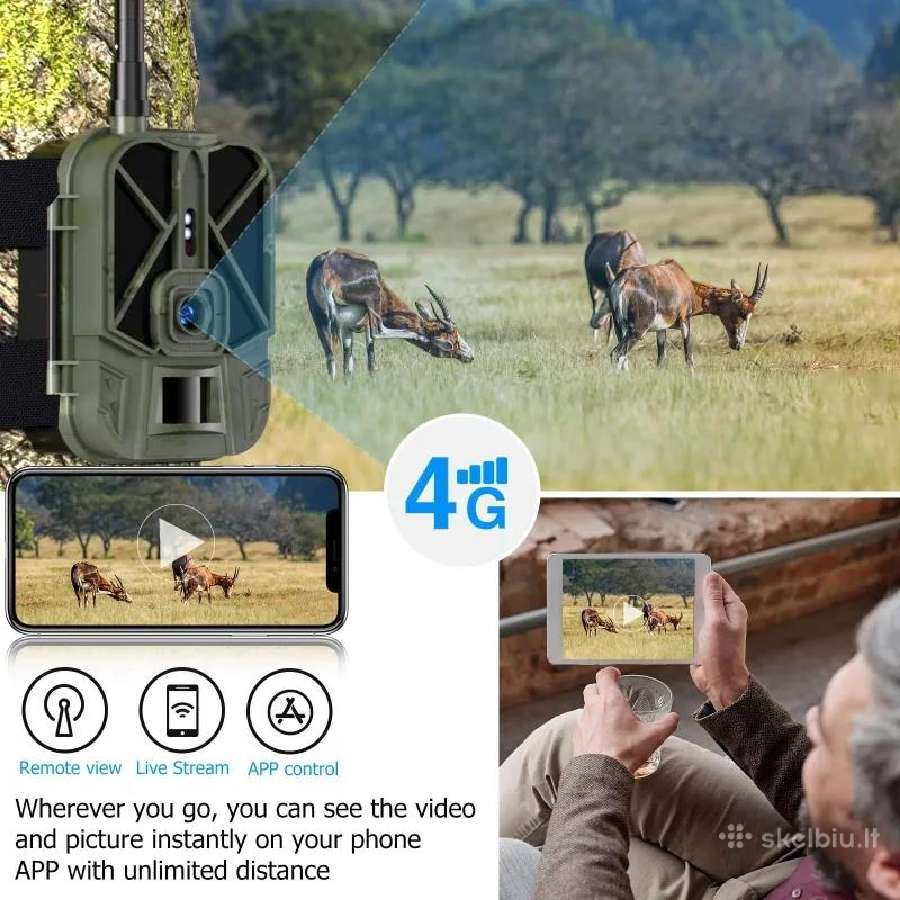 Medžioklinė lauko kamera Hc940pro 4G su sim - nuotraukos Nr. 2