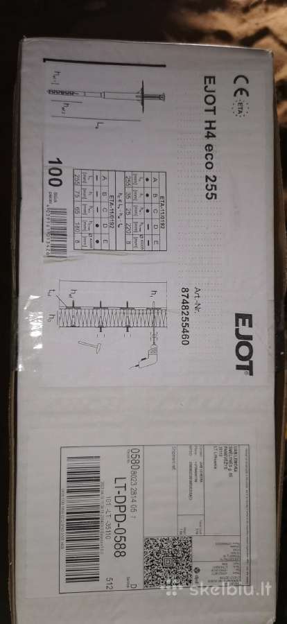 Smeiges Ejot įkalamos 255mm 32vnt - nuotraukos Nr. 4
