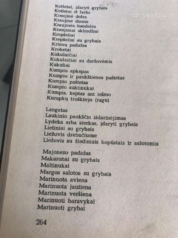 Knyga Mėsos ir grybu valgiai 1985m - nuotraukos Nr. 7