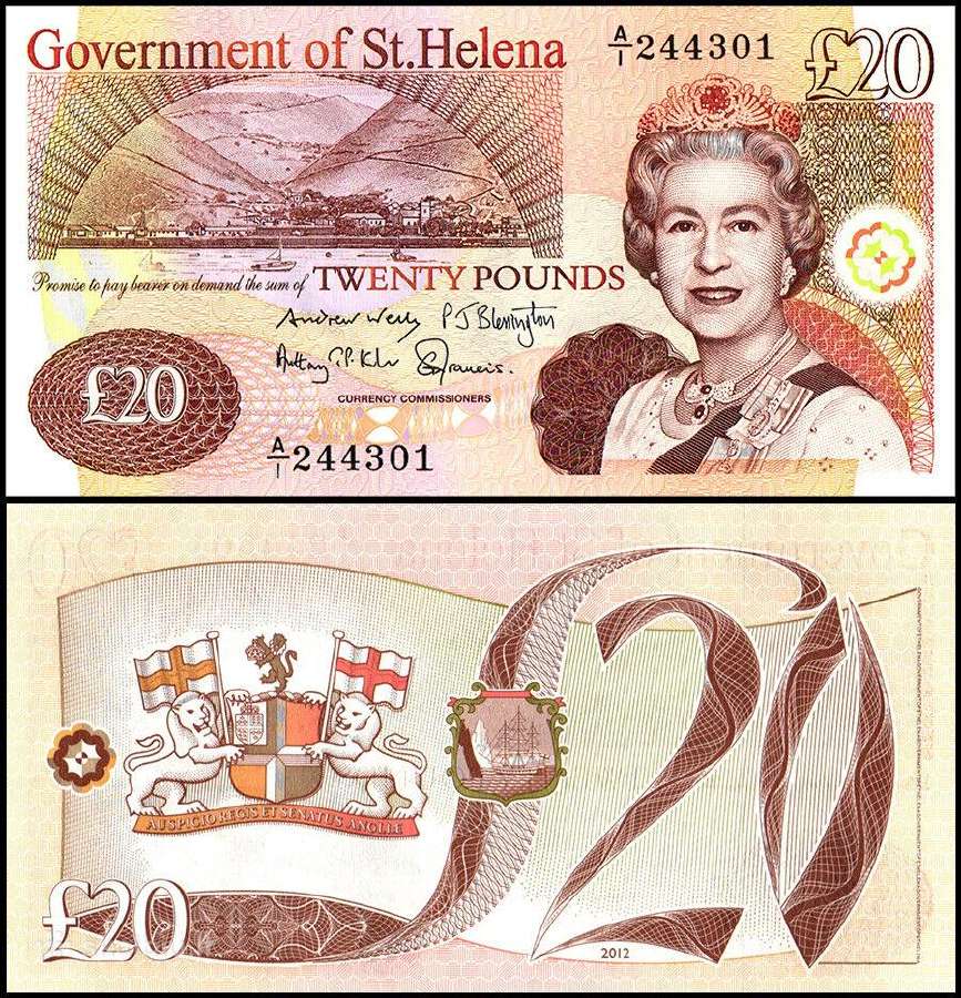 Saint Helena 5, 10, 20 pounds