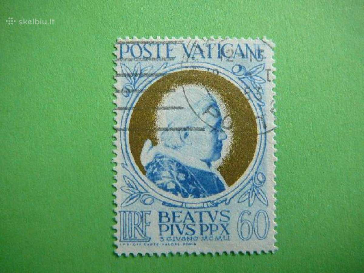 Popiežius Deklaracija 1951 Vatikanas vt176a