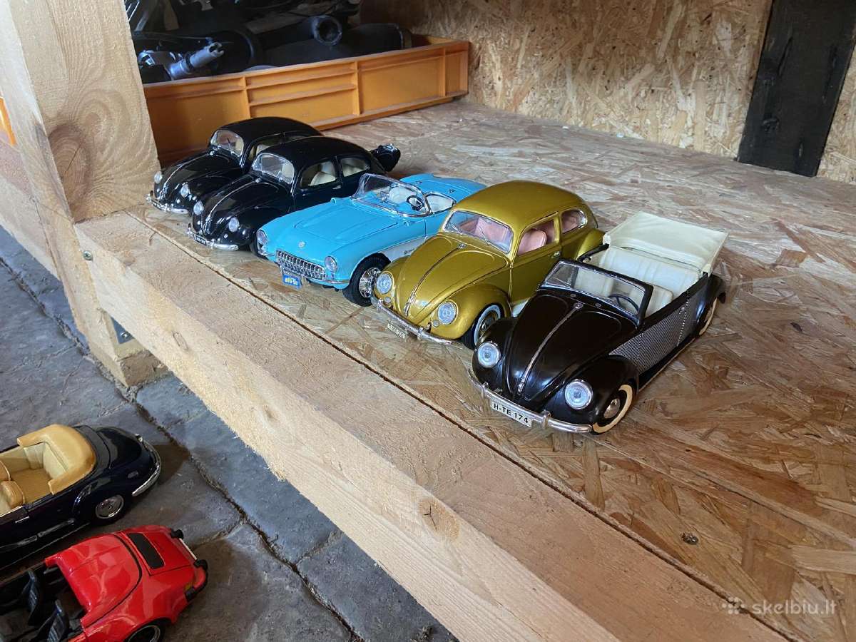 Vw vabalai vabalas beetle 1:18 modeliai