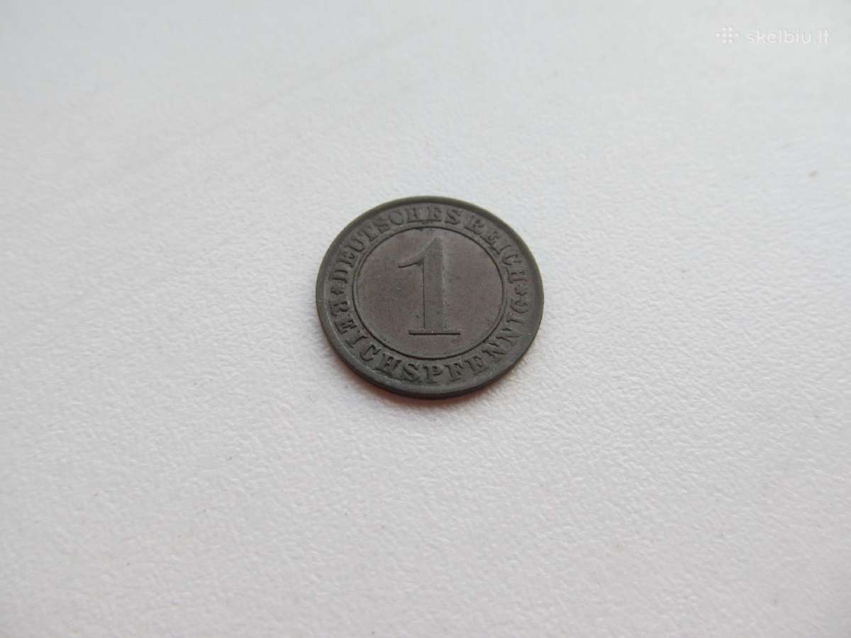 1 reichspfennig , Vokietija , 1933 A