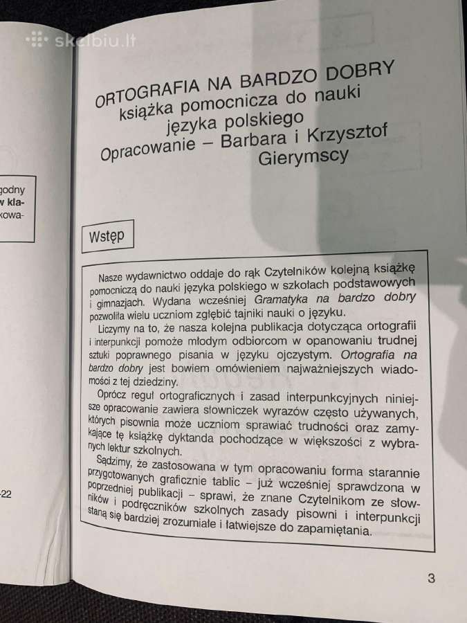 Knyga “Ortografia na bardzo dobry - nuotraukos Nr. 2
