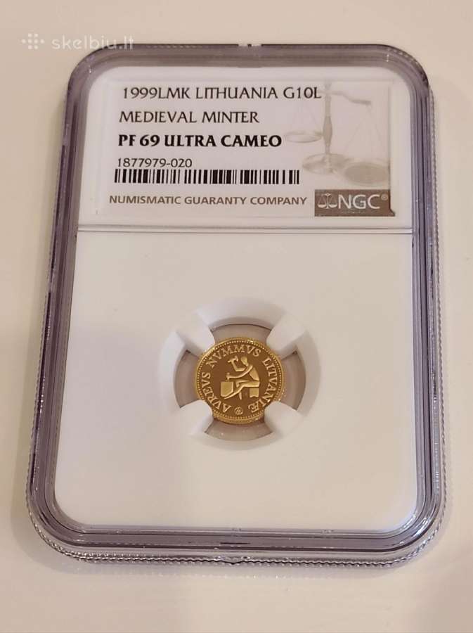 10 litų 1999 Kalvelis Ngc Pf69