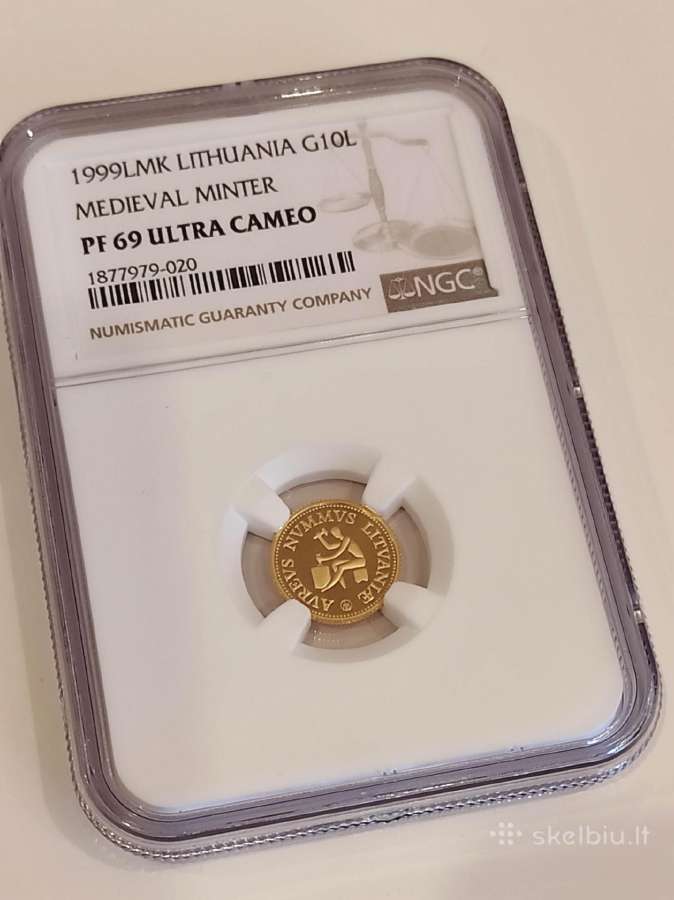 10 litų 1999 Kalvelis Ngc Pf69 - nuotraukos Nr. 2