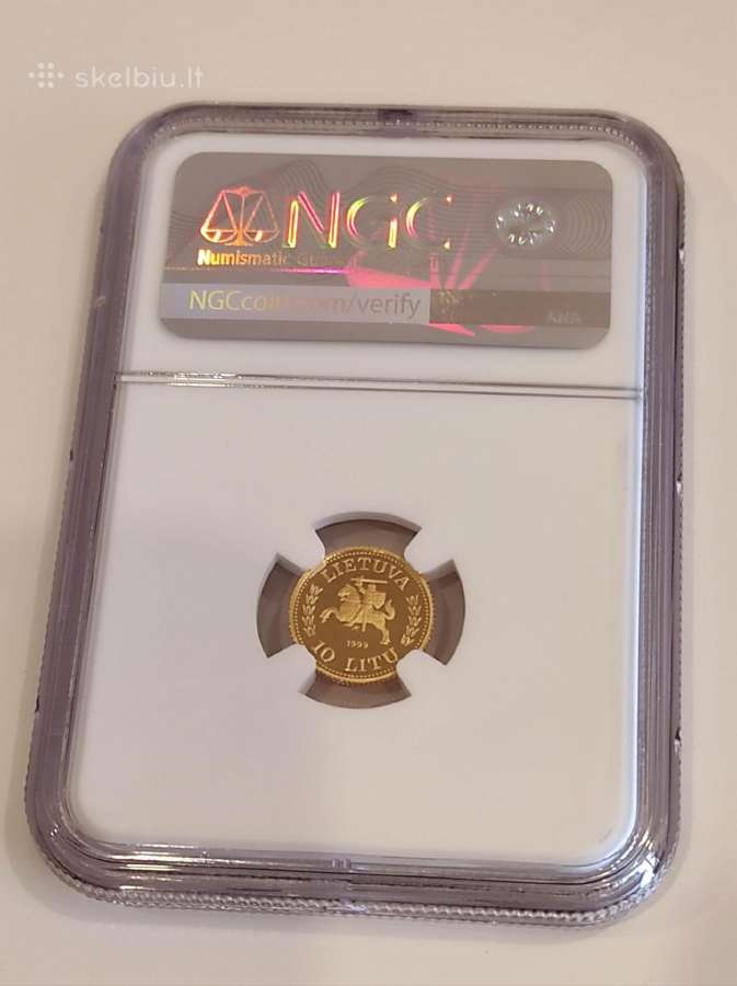 10 litų 1999 Kalvelis Ngc Pf69 - nuotraukos Nr. 3