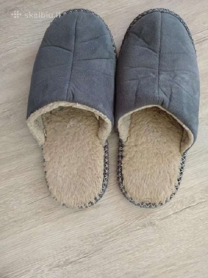 Šiltos šlepetės su natūralia vilna