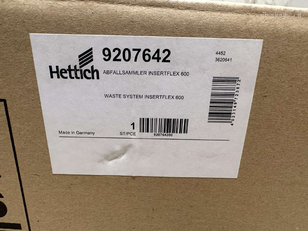Hettich 9207642 šiukšlių dėžių sistema komplektas - nuotraukos Nr. 4