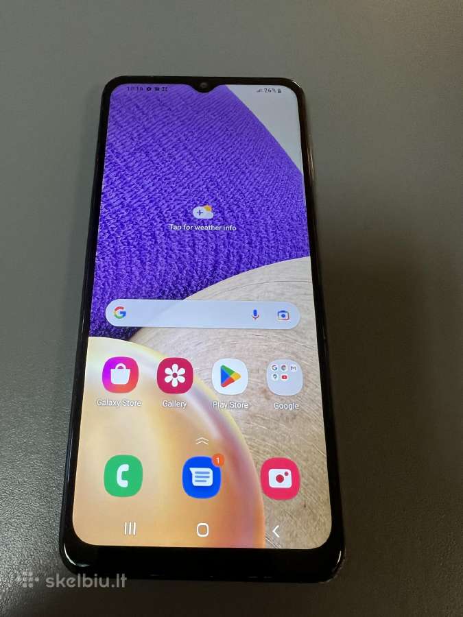 Samsung Galaxy A32 5G su priedais, garantija