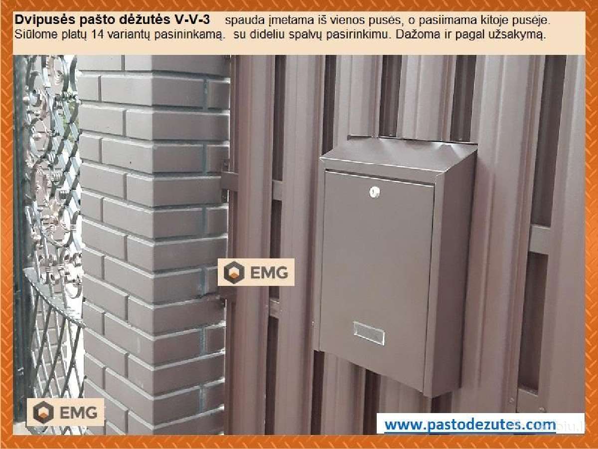 Integruojama pašto dėžutė - nuotraukos Nr. 36