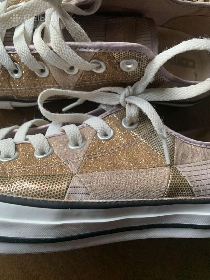 Converse rudi su blizgesiu sportiniai bateliai - nuotraukos Nr. 2