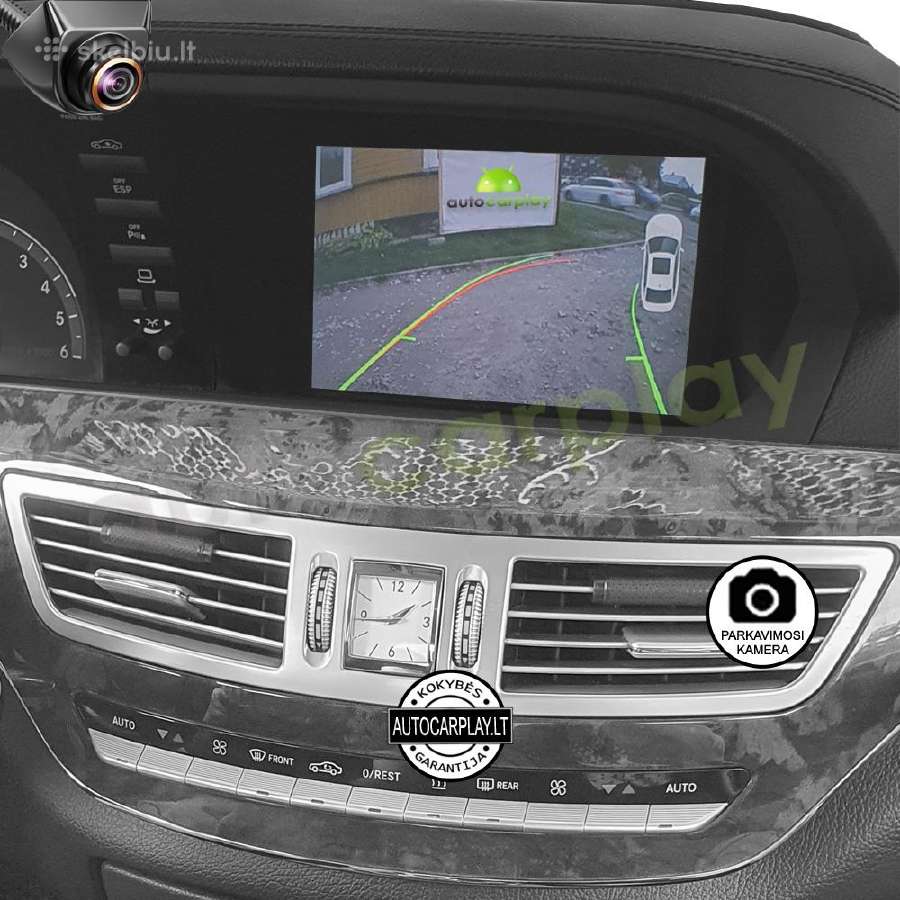 Mercedes S W221 2006-12 Androidauto Carplay Waze - nuotraukos Nr. 4