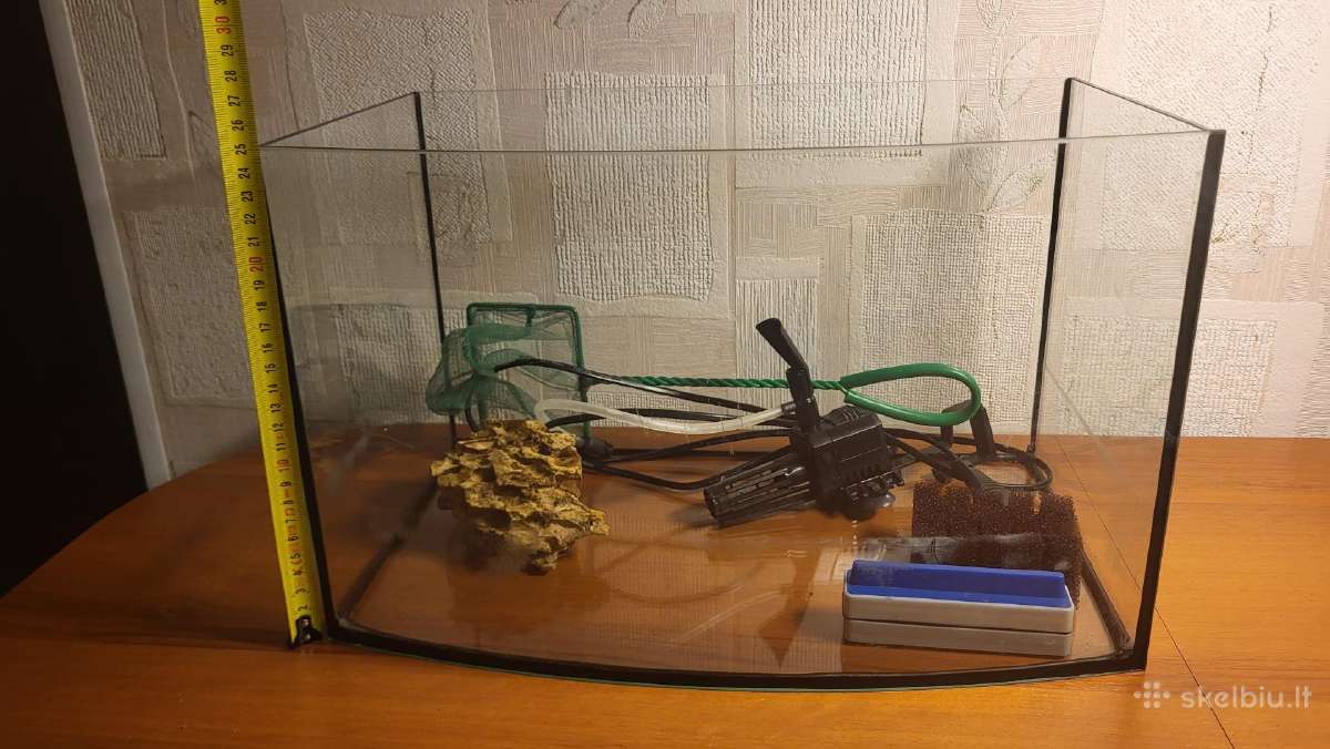 Akvariumas, su priedais (kompresorius ir kt.) - nuotraukos Nr. 3