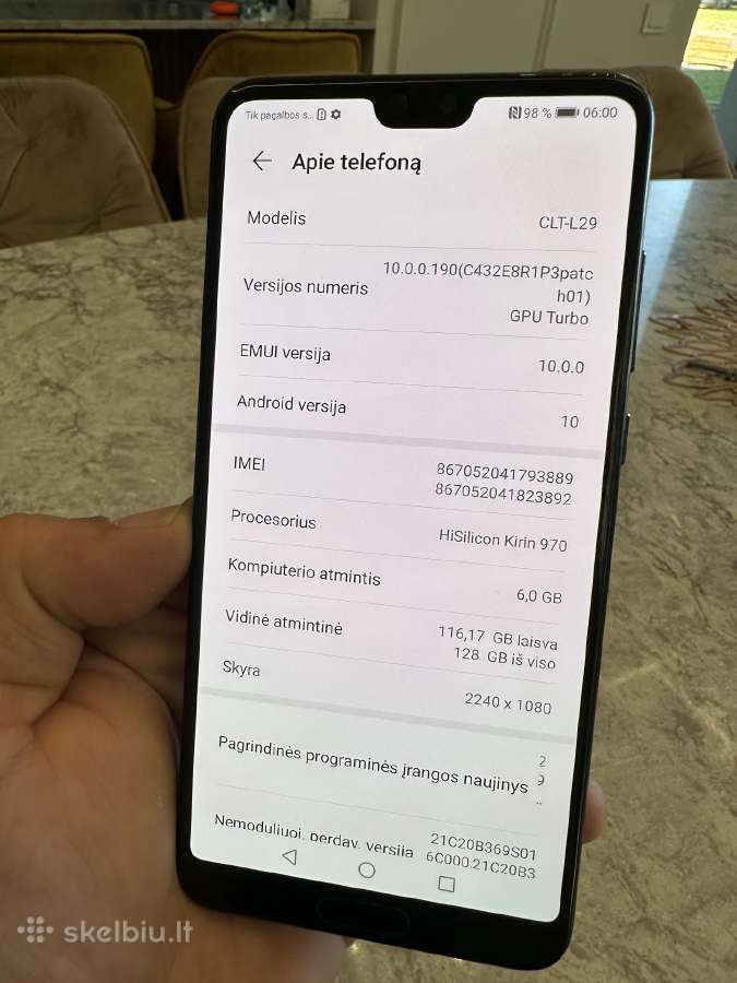Huawei p20 pro, geros būklės - nuotraukos Nr. 3