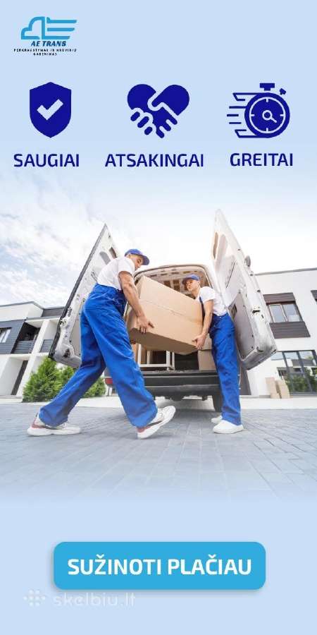 Pervežimas, Perkraustymo paslaugos ! Vilniuje !