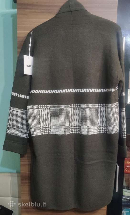 Kardiganas L/XL dydis haki spalvos. - nuotraukos Nr. 2
