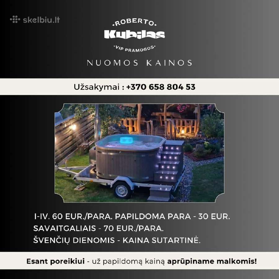 Mobilaus kubilo nuoma Tauragėje Roberto Kubilas - nuotraukos Nr. 2