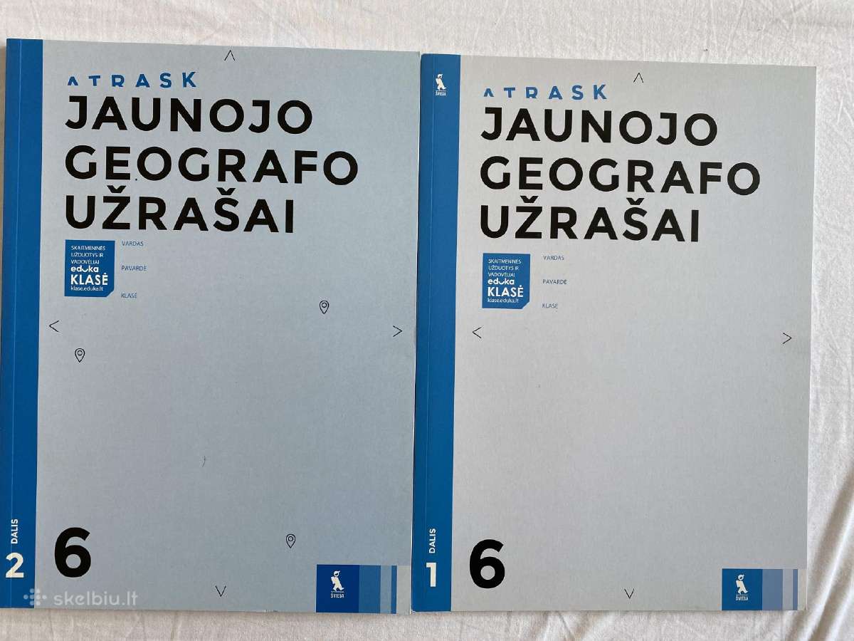 Jaunojo geografo užrašai 6 kl. 1 ir 2 d.