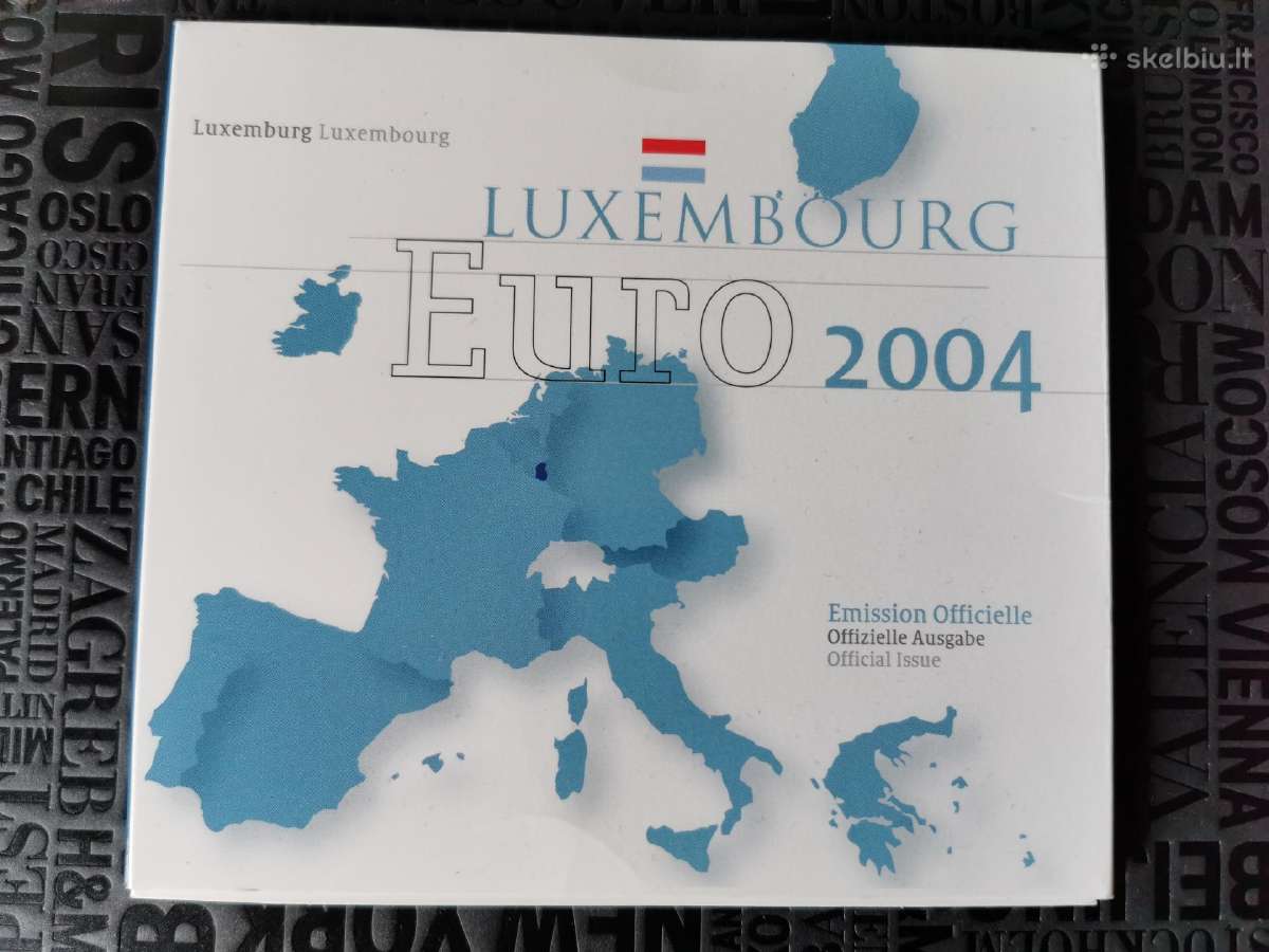 Liuksemburgas 2004 Eu rinkinys su progine moneta