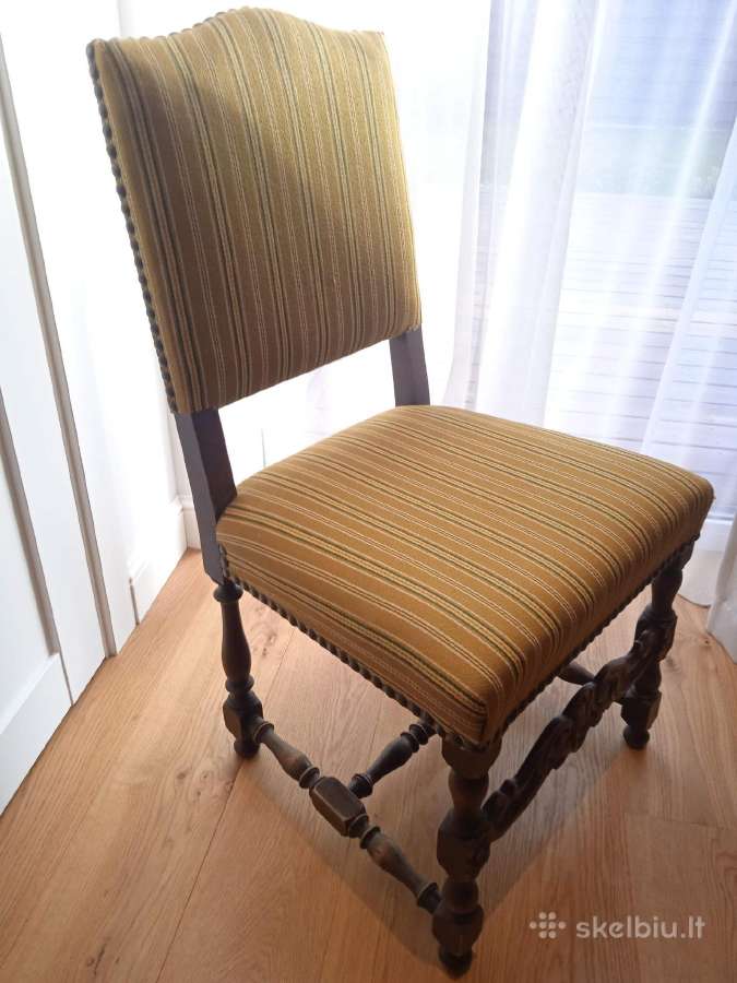 Senovinė baroko stiliaus vintage kėdė - nuotraukos Nr. 2