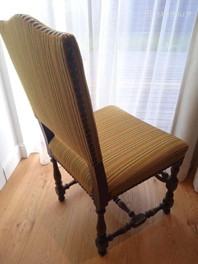 Senovinė baroko stiliaus vintage kėdė - nuotraukos Nr. 3