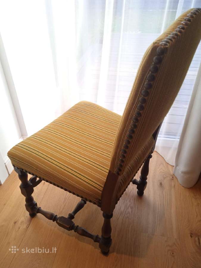 Senovinė baroko stiliaus vintage kėdė - nuotraukos Nr. 4