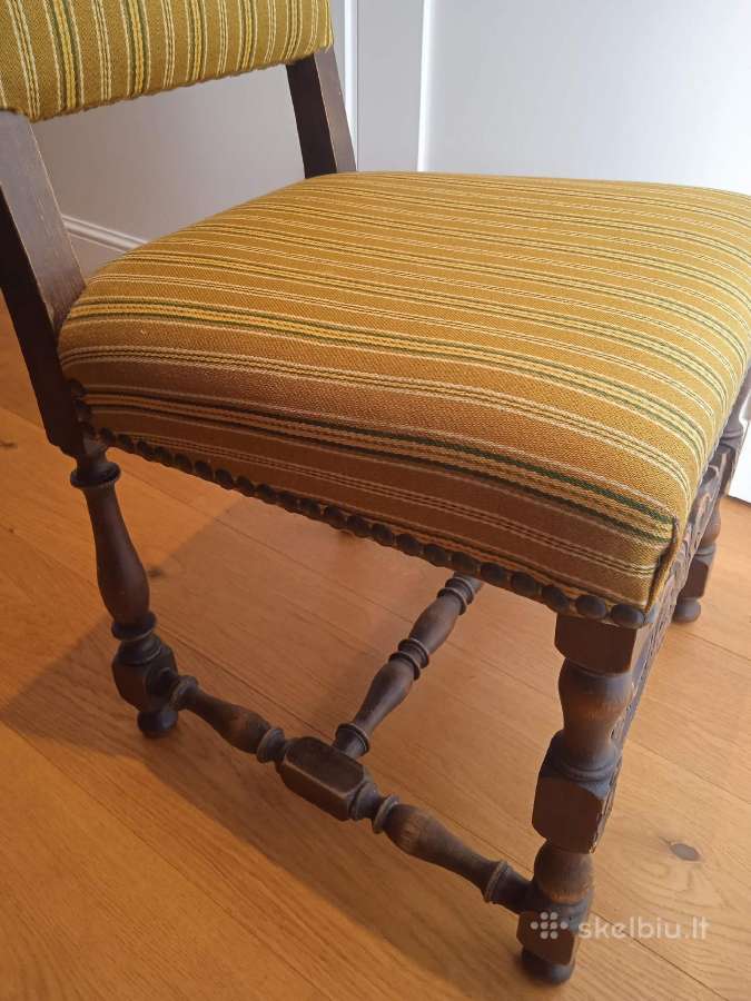 Senovinė baroko stiliaus vintage kėdė - nuotraukos Nr. 5