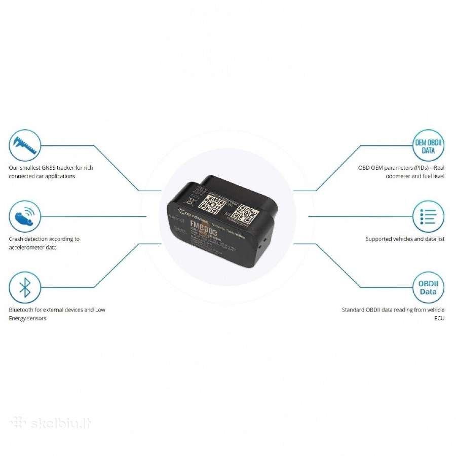Fmb003 Teltonika Obd GPS Seklys - nuotraukos Nr. 2