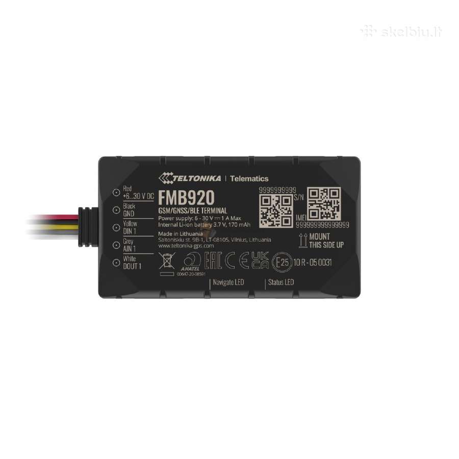 Fmb920 Teltonika GPS Seklys