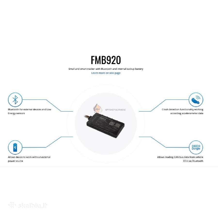 Fmb920 Teltonika GPS Seklys - nuotraukos Nr. 2