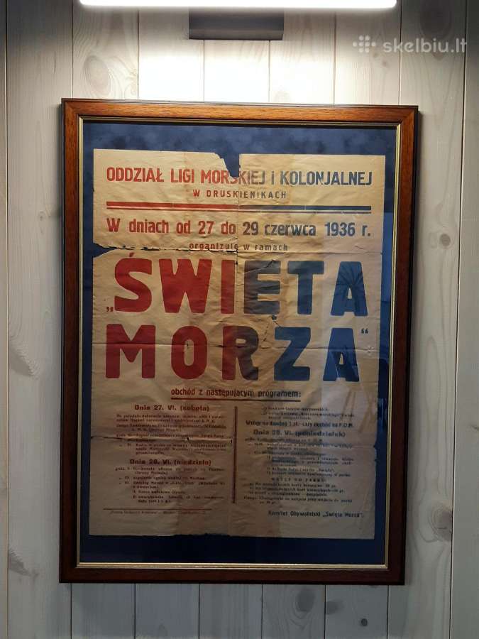 Druskininkų jūros šventės plakatas 1936m. - nuotraukos Nr. 2