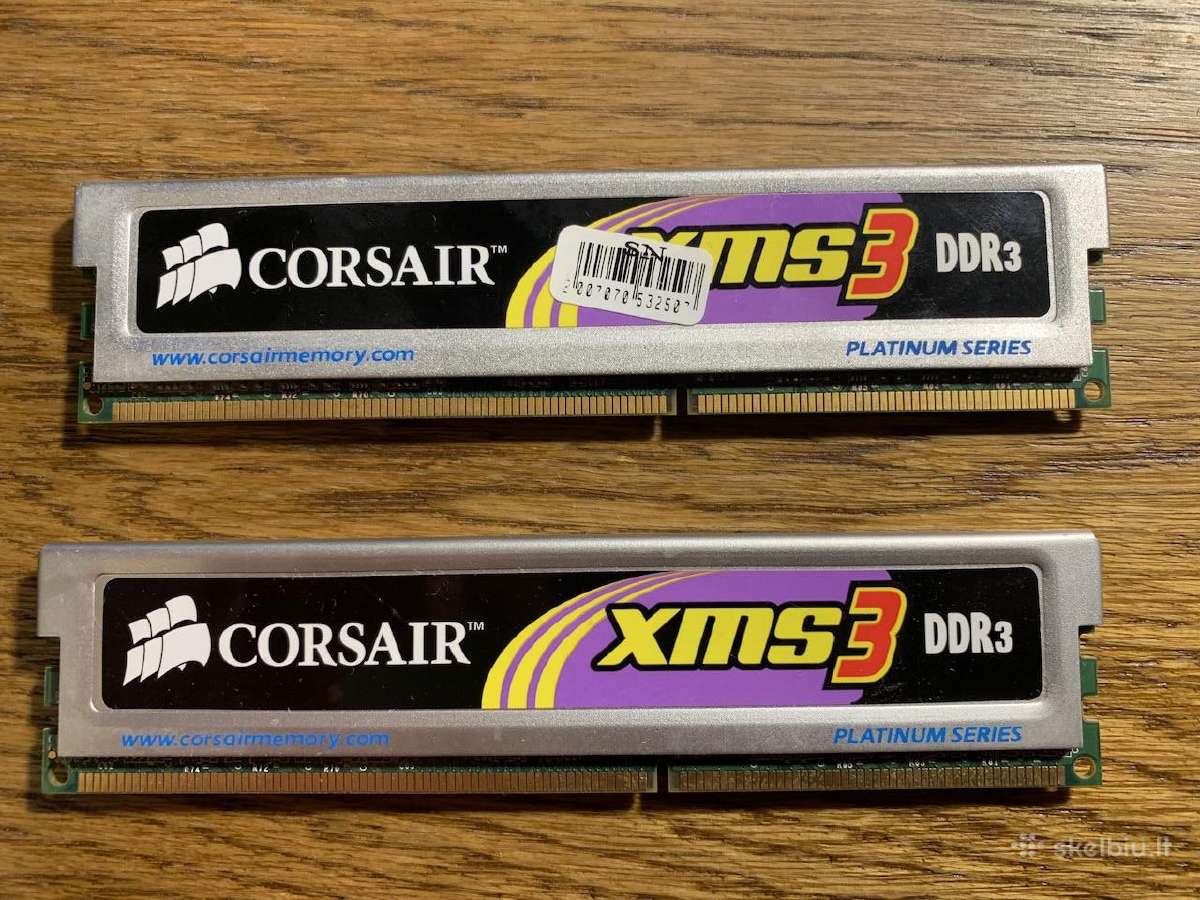 Corsair RAM Ddr3 RAM (2x1gb) - nuotraukos Nr. 2