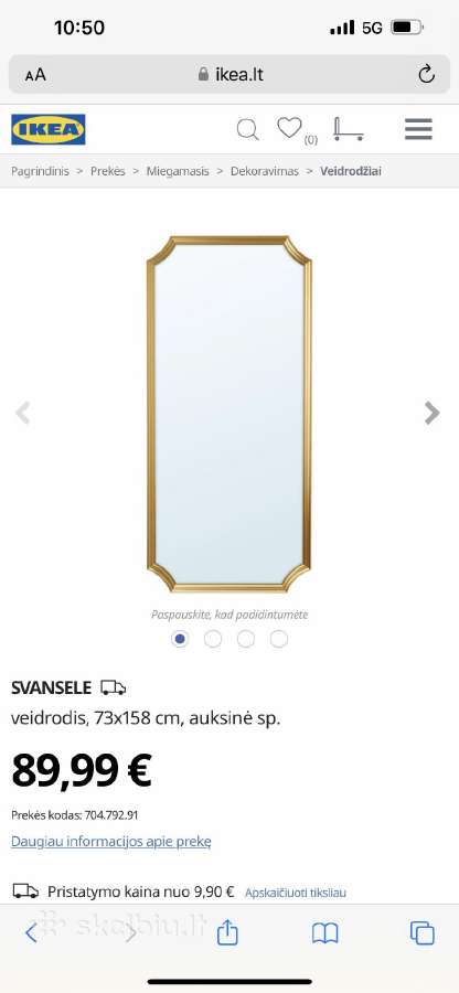 Parduodu veidrodžius iš Ikea