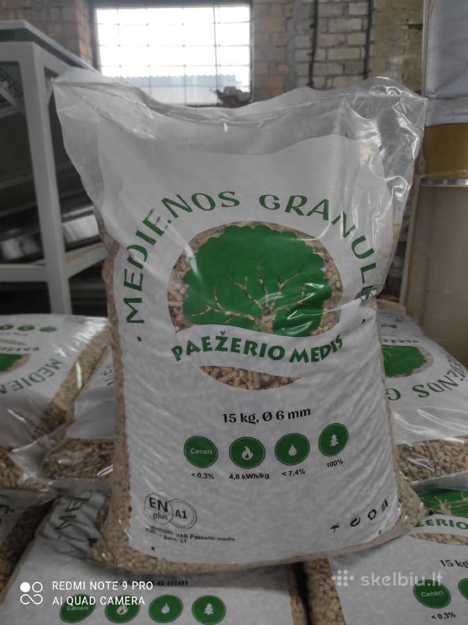 Granulės, briketai,medienos granulės,
